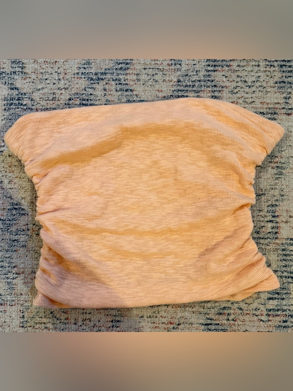 Free People Peach Knit Tube Top